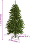 vidaXL - Kunstkerstboom - met - scharnieren - en - standaard - 150 - cm