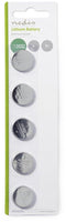 Nedis BALCR20325BL - Knoopcelbatterijen - Duurzaam - Zilver