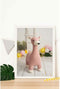 Schilderij Crochetts Multicolour Roze 33 x 43 x 2 cm Herten