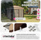 tectake® Carabobo - Vouwpaviljoen 364 x 364 x 294 cm - Waterafstotend dubbel dak UV-bescherming - Bruin