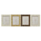 Fotolijsten Home ESPRIT Beige Natuurlijk Kristal polyestyreen Scandinavisch 20,5 x 2 x 25,5 cm (4...