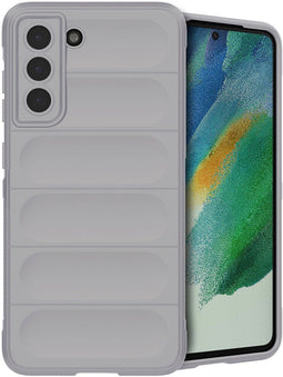 imoshion Hoesje - Geschikt voor Samsung Galaxy S21 FE - EasyGrip Backcover - Grijs