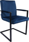 Kick eetkamerstoel JIM - Velvet Donkerblauw