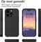 imoshion Hoesje Geschikt voor iPhone 15 Pro Hoesje - Ruimte voor 2 pasjes - imoshion Backcover met pasjeshouder - Zwart