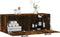 vidaXL - Wandkast - 100x36,5x35 - cm - bewerkt - hout - gerookt - eikenkleurig