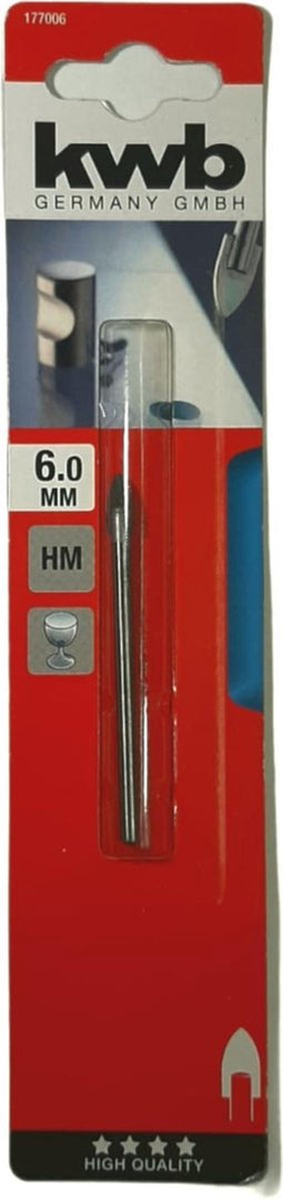 KWB - Glasboor 6mm - HM punt - ook voor Keramiek en Glazuur