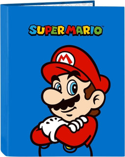Ringmap Super Mario Play Blauw Rood A4 26.5 x 33 x 4 cm