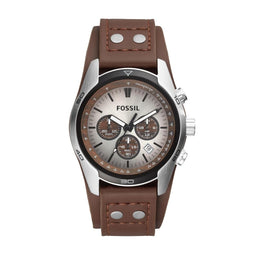 Fossil Coachman CH2565 Herenhorloge 44 mm - Zilverkleurig