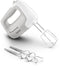 Tefal Prep'Mix HT450B - Handmixer - 450W 5 snelheden RVS gardes en deeghaken - Wit Grijs