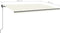 vidaXL - Luifel - automatisch - met - LED - en - windsensor - 5x3 - m - crèmekleurig
