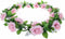 Basil Roses Flower Garland Bloemenstreng - Met Rozen – Roze