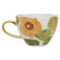 Urban Nature Culture - Good Morning cup - Handgeschilderd met gouden oor - Caramel groen Ø 11 x 8 CM