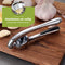 HI NATURE™ knoflookpers - Premium RVS knoflookpers - Ergonomische handgreep - Zilver (RVS)