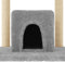 vidaXL - Kattenmeubel - met - sisal - krabpalen - 154 - cm - lichtgrijs