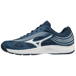 Mizuno CYCLONE SPEED 3 - Volleybalschoenen - maat 47 - Dark Denim/Wit/Scarlet