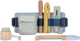 Little Dutch Gereedschapsriem - Houten gereedschappen - 5 stuks - Blauw