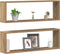 vidaXL - Wandplanken - 2 - st - Artisan - Eiken - 80x15x26 - cm - Bewerkt - Hout