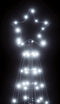 vidaXL - LED-kerstboom - 200 - LEDs - koud - wit - 182 - cm