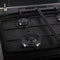 Inventum VFG6034WGZWA - Fornuis 60 cm - 4-pits gaskookplaat - Zwart