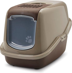 Savic Nestor - Kattenbak - Topopening - Grijs/Bruin - 56 x 39 x 38,5 cm