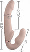 Evoke Opblaasbare en Vibrerende Strapless Strap-on - Light