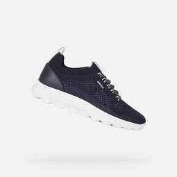 GEOX Spherica - Dames Sneakers - Schokdempend en ademend - Marineblauw