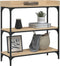 vidaXL - Wandtafel - met - schappen - 75x30x80 - cm - sonoma - eikenkleurig