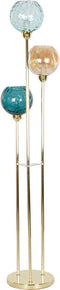 Vloerlamp DKD Home Decor Multicolour Gouden Metaal Kristal 50 W 220 V 45 x 45 x 160 cm