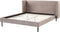 ARETTE - Tweepersoonsbed - Taupe - 160 x 200 cm - Fluweel