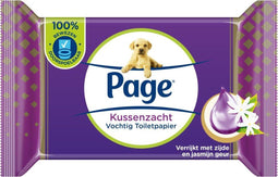 Page - Vochtig Toiletpapier Kussenzacht - 100% doorspoelbaar & biologisch afbreekbaar (38 stuks)