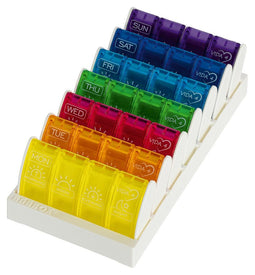 Able2 Anabox vida 4 - Medicijnbox 7 dagen - Regenboogkleuren
