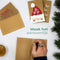 Giftmas Kerst Collectie - Wenskaarten Set - 36 Groetenkaarten 12 Designs Kraft Papier Rood (36 stuks)