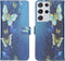 iMoshion Hoesje Geschikt voor Samsung Galaxy S21 Ultra Hoesje Met Pasjeshouder - iMoshion Design Softcase Bookcase - Meerkleurig / Blue Butterfly