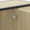 vidaXL - Wastafelkast - 80x33x60 - cm - bewerkt - hout - sonoma - eikenkleurig
