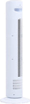 vidaXL Torenventilator met afstandsbediening en timer ø24x80 cm wit
