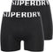 Superdry Boxershorts 2-Pack - Aansluitende pasvorm - Zwart - Wit