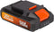 Dual Power batterij POWDP9021 - 20V, 2.0Ah - accu voor 20V toestellen - led-stroomindicator - batterijplatform