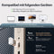 Draadloze Toetsenbord en Muis Set 2.4G QWERTZ Layout Wit
