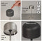 FINLEY GAEVE - Draadloze Tafellamp - Oplaadbaar met USB-C - Traploos dimbaar - Nikkel - 22cm Hoog