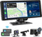WSRADIOKITS Draagbare Draadloze CarPlay Autoradio met Dashcam