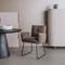 Tower living Dante armchair - fabric Teddy MJ8-7 Dark brown