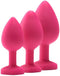 Dream Toys Buttplug FLIRTS ANAL TRAINING KIT GEM STONE Roze