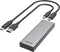 Hama USB-behuizing - Externe behuizing voor M.2 SATA & NVMe - 10 Gbit/s - Grijs