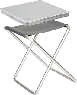 Bo-Camp - Krukje met oplegblad - Inklapbaar - Grijs