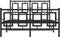 vidaXL - Bedframe - met - hoofd- - en - voeteneinde - metaal - zwart - 120x200 - cm