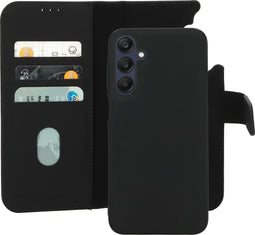 Mobiparts - Galaxy A25 - 2 in 1 Wallet Case met uitneembare backcover - Zwart