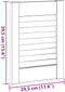 vidaXL - Kastdeur - louvre - design - 39,5x29,5 - cm - wit