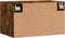 vidaXL - Wandkast - 60x36,5x35 - cm - bewerkt - hout - gerookt - eikenkleurig