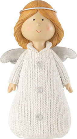 J-Line figuur Engel - polyresin - wit - large