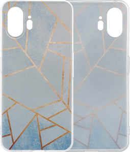 imoshion Hoesje Geschikt voor Nothing Phone (2) Hoesje Siliconen - imoshion Design hoesje - Meerkleurig / Blue Graphic